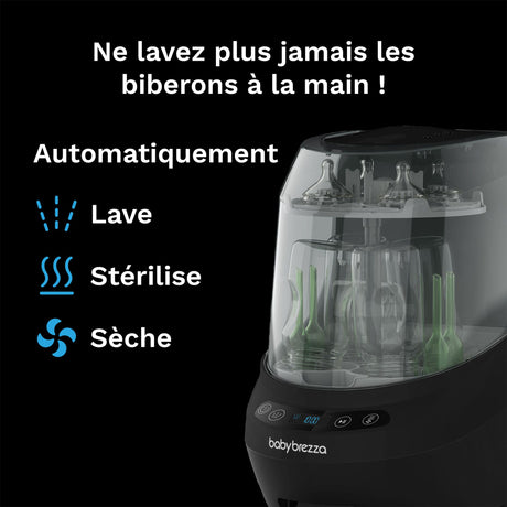 Lave-biberons Washer Pro Noir-Baby Brezza-BYZ-BRZ0190-CLÉMENT