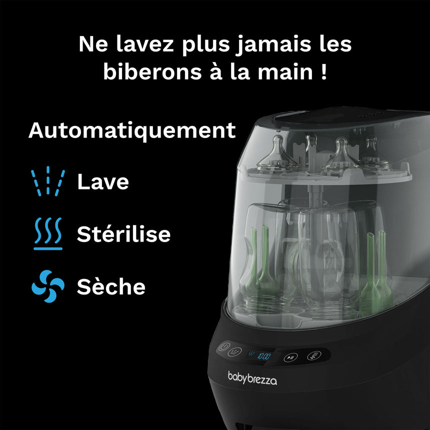 Lave-biberons Washer Pro Noir-Baby Brezza-BYZ-BRZ0190-CLÉMENT