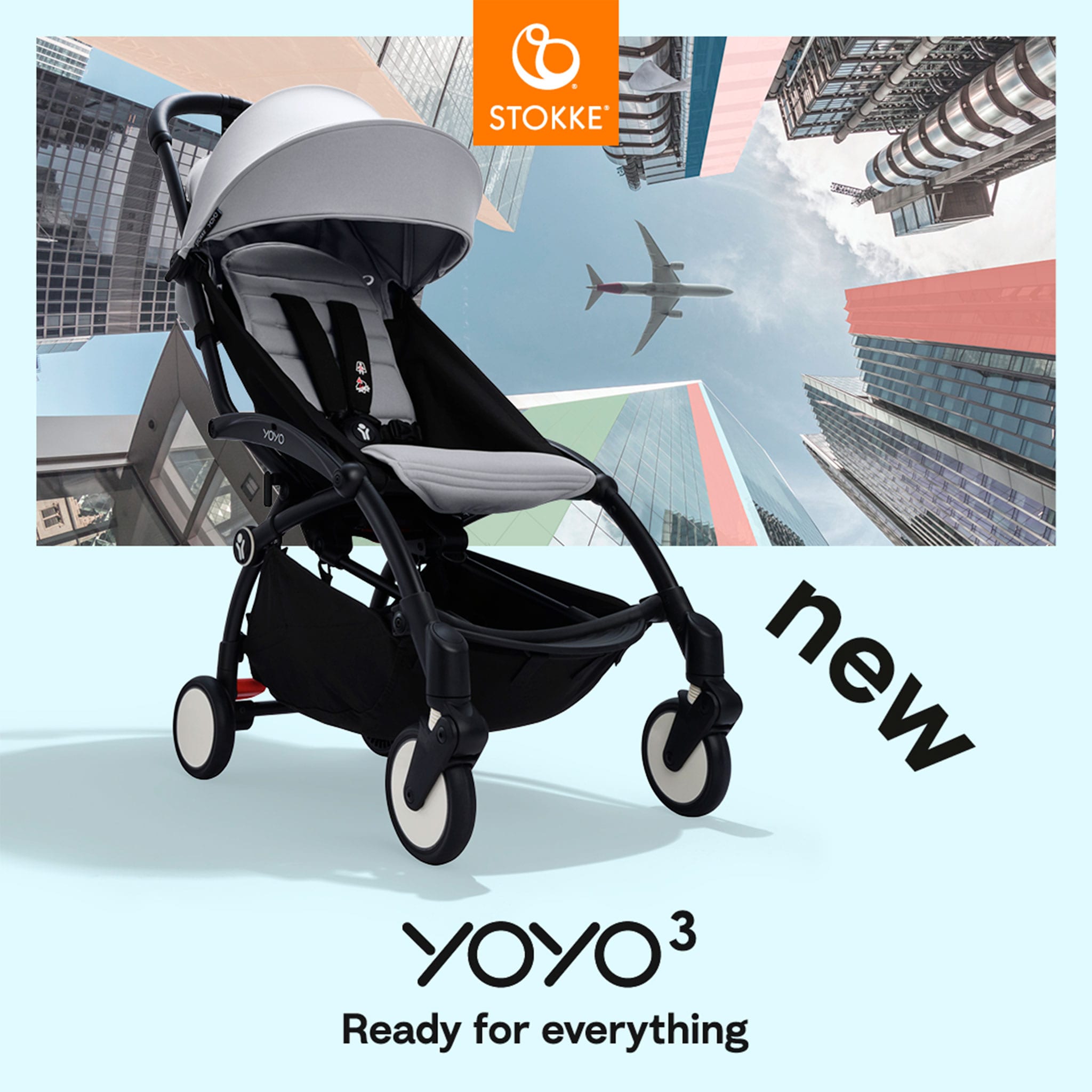 Poussette YOYO³ Complète - Noir / Olive - Stokke – CLÉMENT