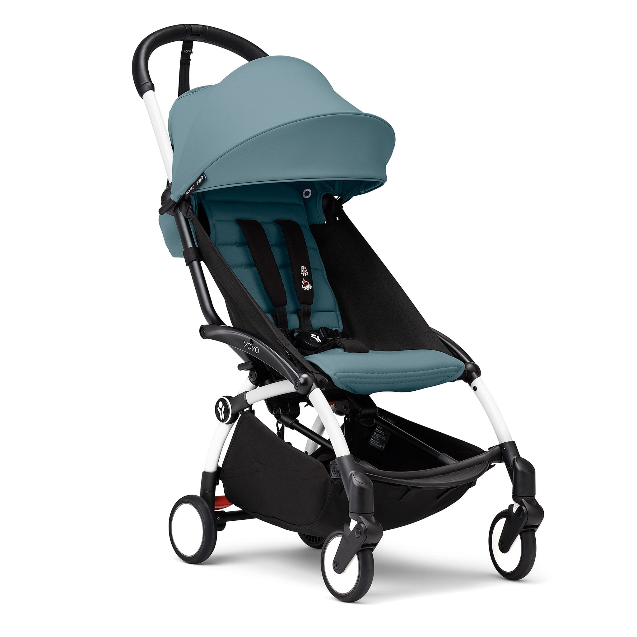 Poussette YOYO³ Complète - Blanc / Aqua - Stokke – CLÉMENT