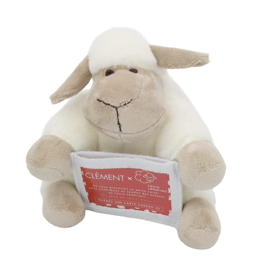 Peluche Porte-Carte Mouton - Édition spéciale Laura Lémerveil
