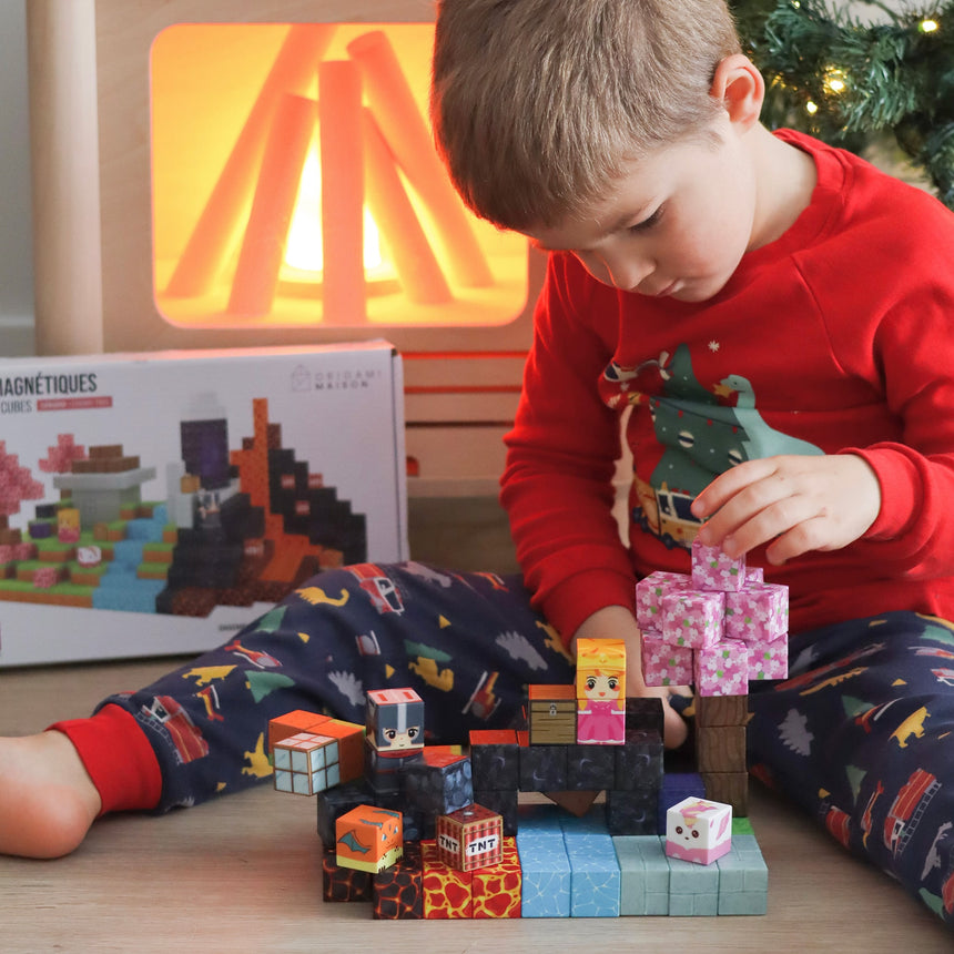 Blocs Magnétiques - Cerisier