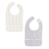 Bavoir Lignes/Vichy (2)-Origami-CA3-CSC703-CLÉMENT