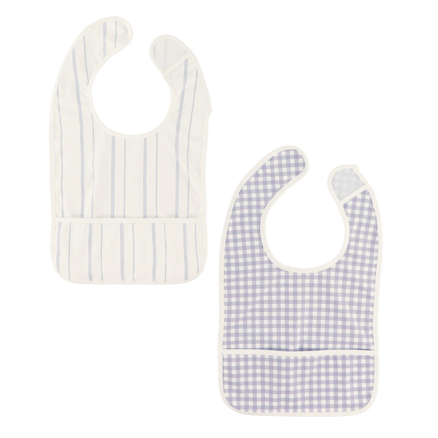 Bavoir Lignes/Vichy (2)-Origami-CA3-CSC703-CLÉMENT