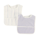 Bavoir Lignes/Vichy (2)-Origami-CA3-CSC703-CLÉMENT