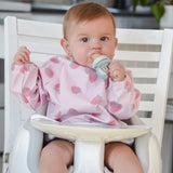 Bavoir Manches Longues - Fraise-Origami-CA3-CSC706-CLÉMENT