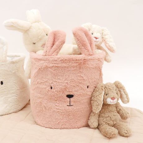 Panier Lapin Rose-Origami Maison-CA3-WXA24029-CLÉMENT