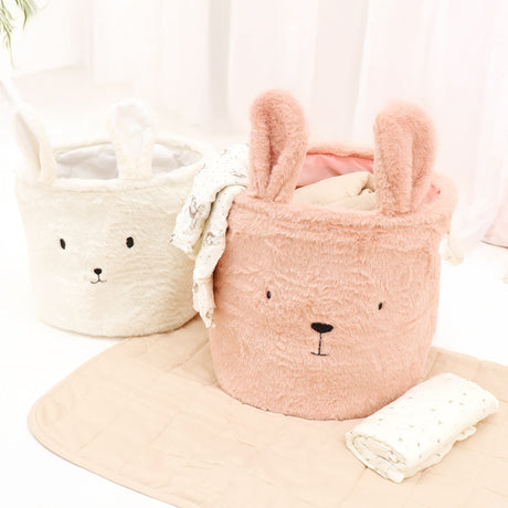 Panier Lapin Rose-Origami Maison-CA3-WXA24029-CLÉMENT
