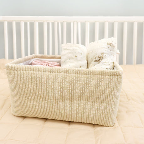 Panier Velour Ivoire-Origami Maison-CA3-WXA24364-R-CLÉMENT