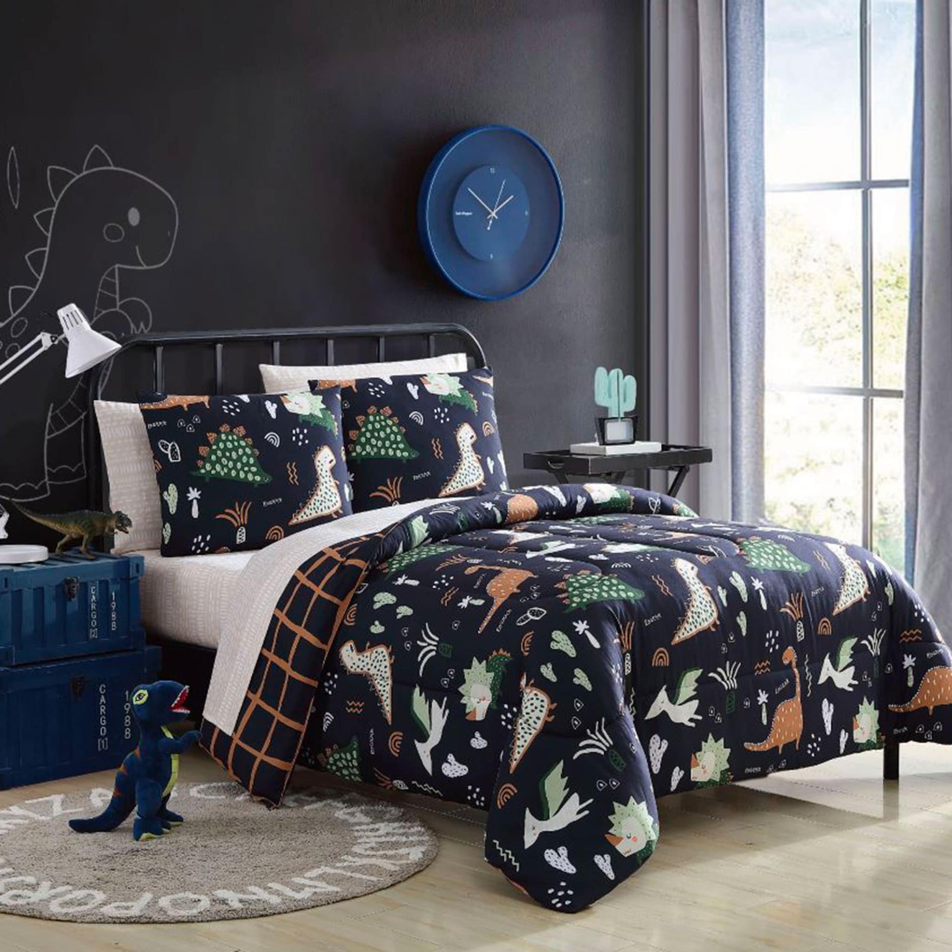 Homemaker ® Parure de lit dinosaure avec housse de couette et taie d' oreiller à acheter séparément (housse de couette et taie d'oreiller