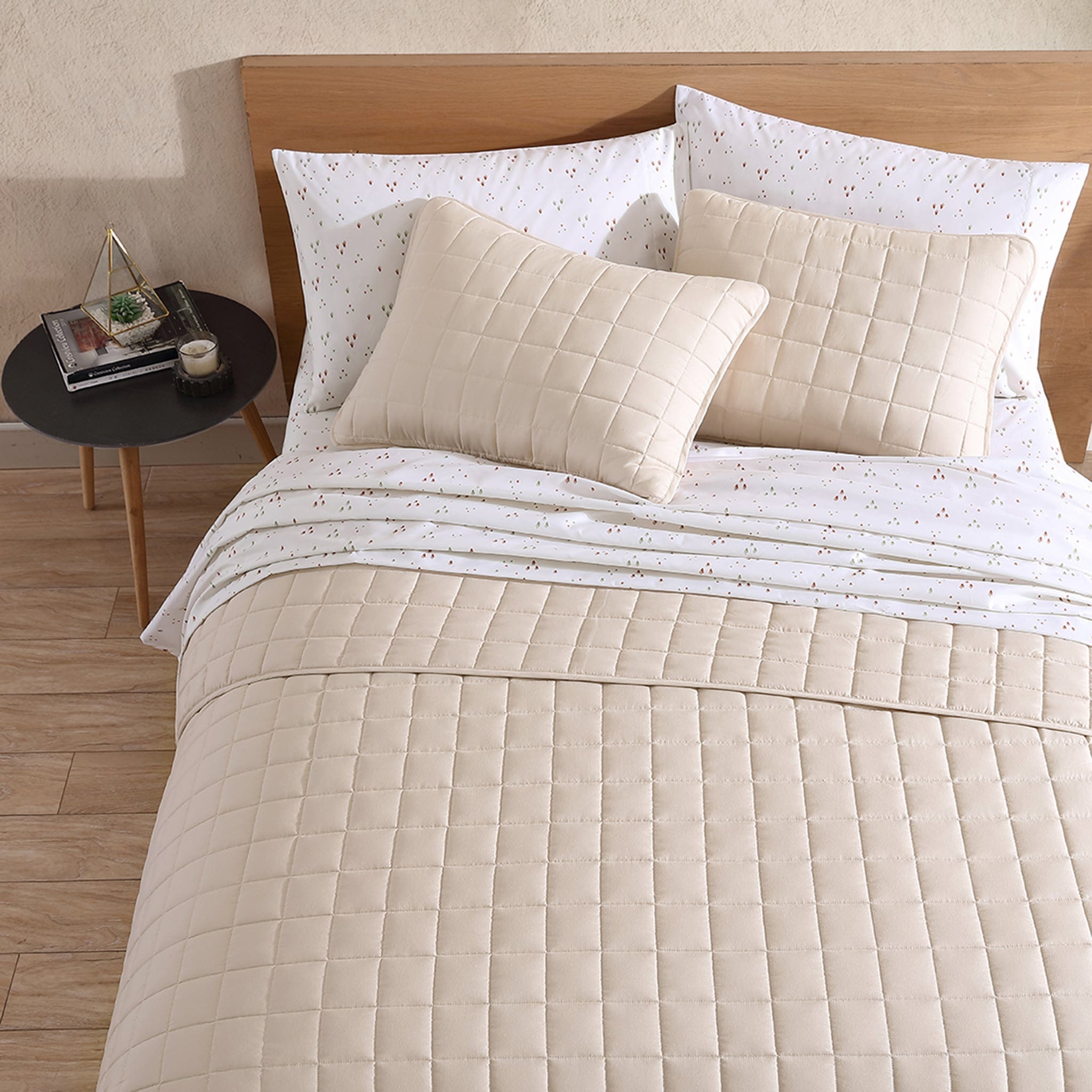 Courtepointe Lit Simple - Beige - Cathay Home – CLÉMENT