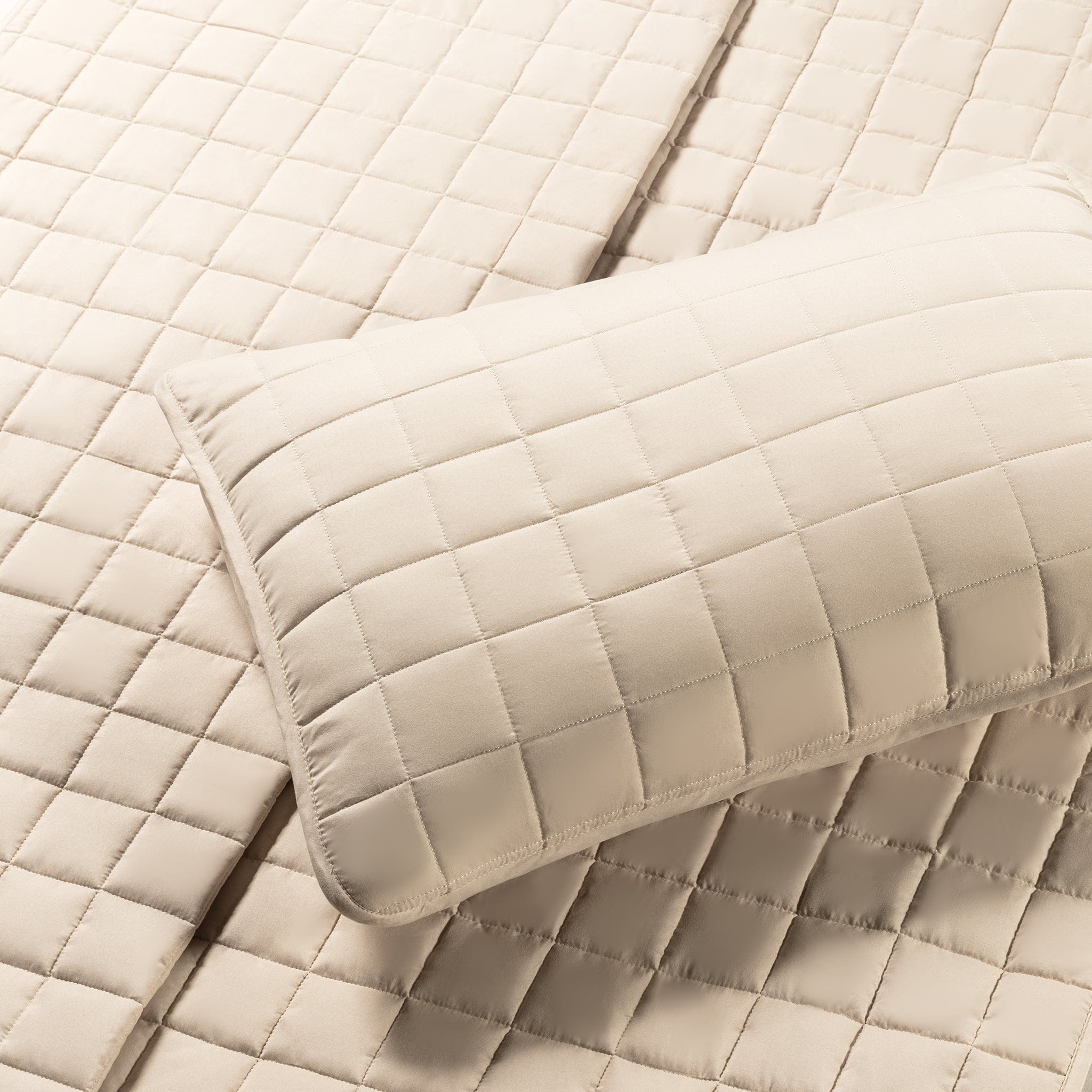 Courtepointe Lit Simple - Beige - Cathay Home – CLÉMENT