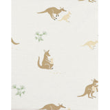 Crib Fitted Sheet - Kangaroo