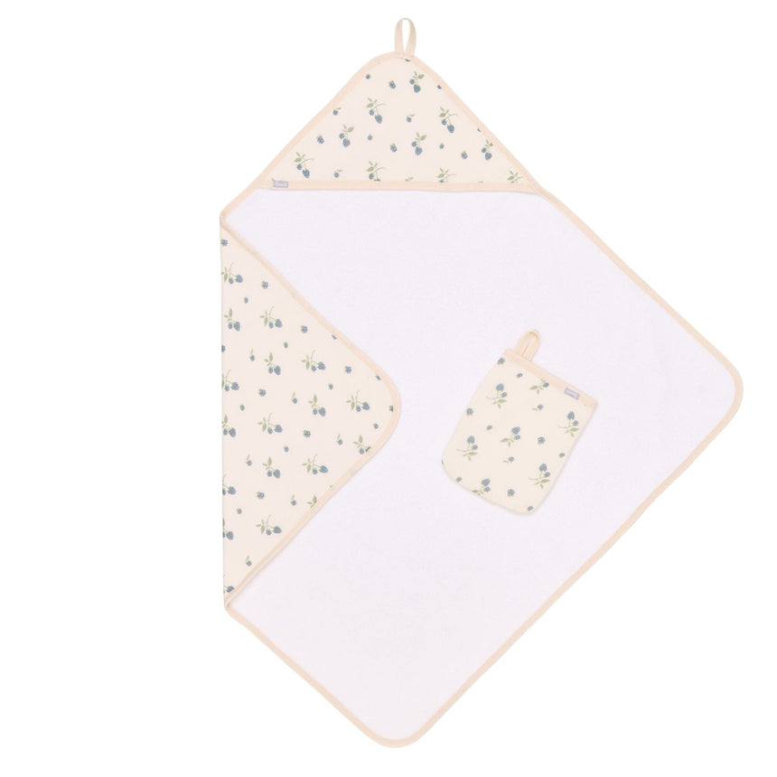 Serviette de Bain à Capuchon et Gant - Mûres