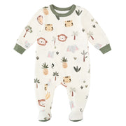 Pyjama Magnétique Jungle Prématuré -18mois-Colle Colle-Ivoire-Prématuré-CCL-PM6078-CLÉMENT
