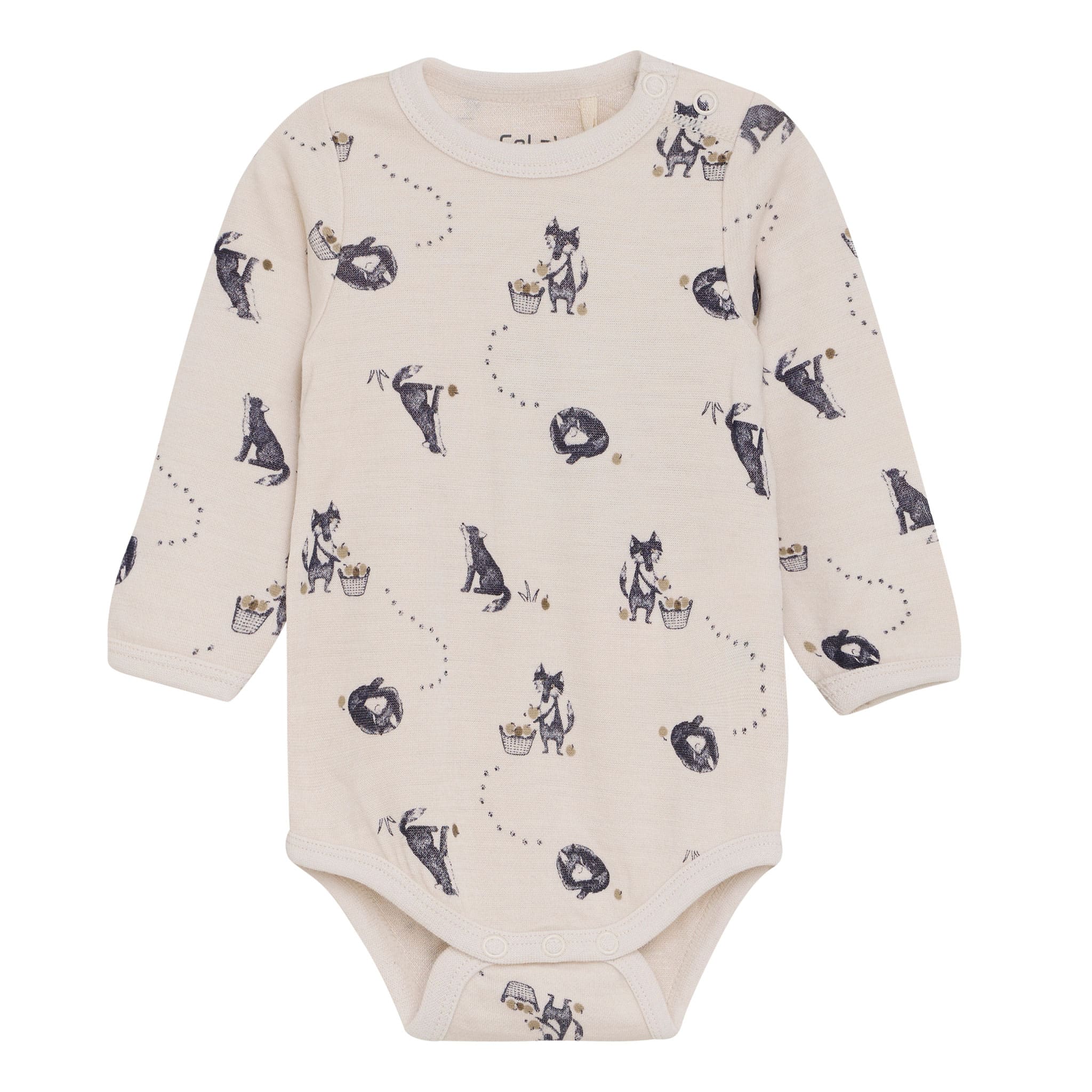 Fox Aop Merino Bodysuit 0-12m – CLÉMENT