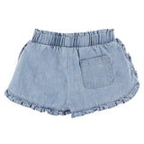 Short Pique-Nique Chambray 3-24mois-Chat Botte-CHI-1261471C-DEN-CLÉMENT