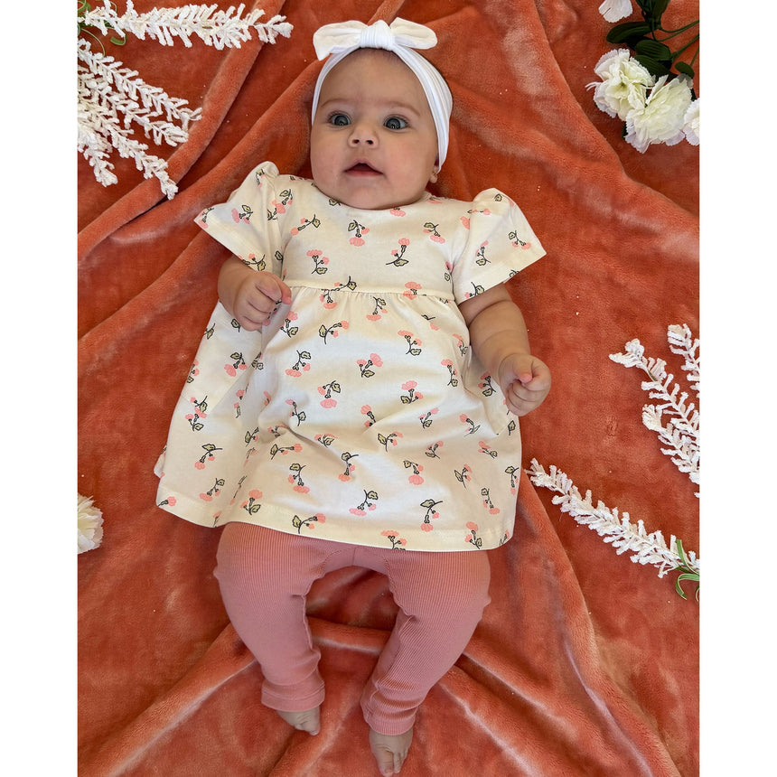 Robe Pique-nique Ivoire 3-24mois