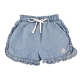 Short Pique-nique Chambray 2-8ans-Chat Botte-CHI-1262471C-DEN-CLÉMENT