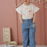 Pantalon Chambray Pique-Nique 2-8ans-Chat Botte-CHI-1262473C-CLÉMENT