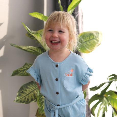 Blue Picnic Jumpsuit 2-8y