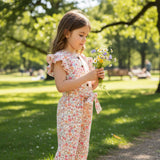 Combinaison Pique-nique Fleurs 2-8ans-Chat Botte-CHI-1262478C-PEC-CLÉMENT