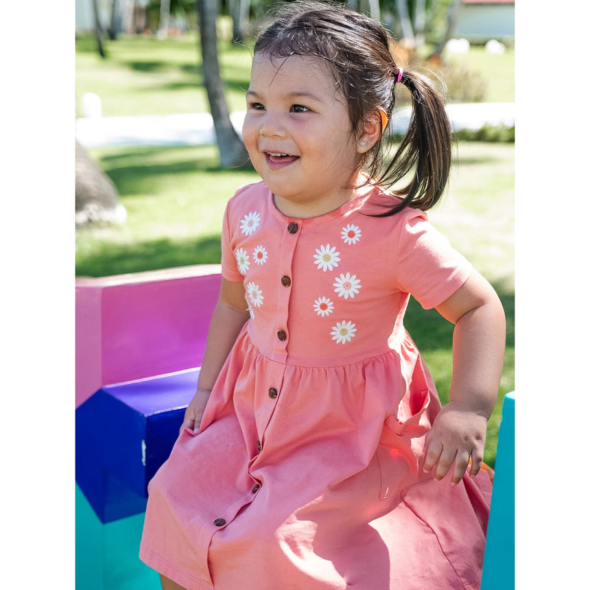 Robe Pique-nique Corail 2-8ans-Chat Botte-CHI-1262481C-COR-CLÉMENT