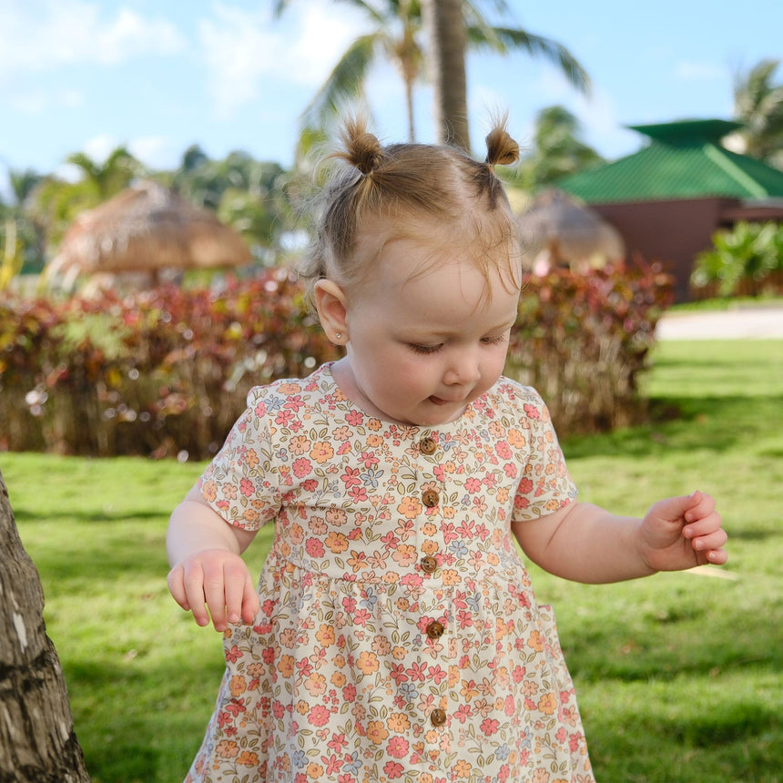 Robe Pique-nique Fleurs 2-8ans-Chat Botte-CHI-1262481C-PEC-CLÉMENT