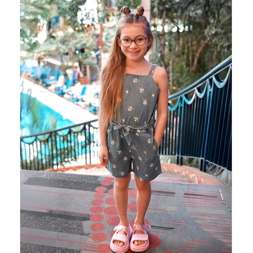 Picnic Chambray Romper 2-8y