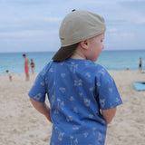 T-shirt Surf Plage 3-24mois-Chat Botte-CHI-1264454C-BLE-CLÉMENT