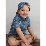 Chemise Chambray Surf 2-10ans-Chat Botte-CHI-1265455C-DEN-CLÉMENT