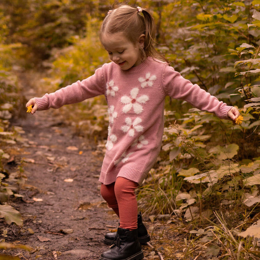 Cat Poetry Knit Dress 3-24m