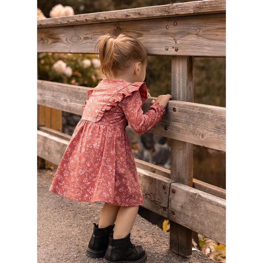 Robe Imprimée Poésie Floral 2-8ans