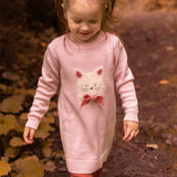 Robe Tricot Poésie Fleurs 2-8ans