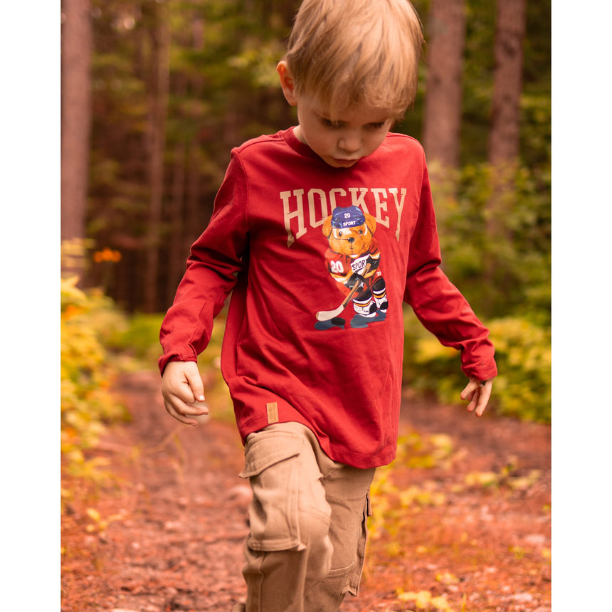 T-Shirt Manches Longues Académie Hockey 2-10ans