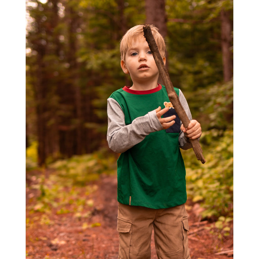 T-Shirt Manches Longues Académie Ours 2-10ans
