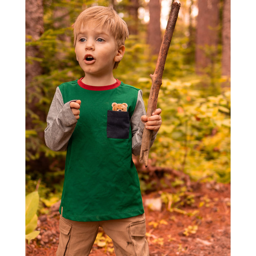 T-Shirt Manches Longues Académie Ours 2-10ans