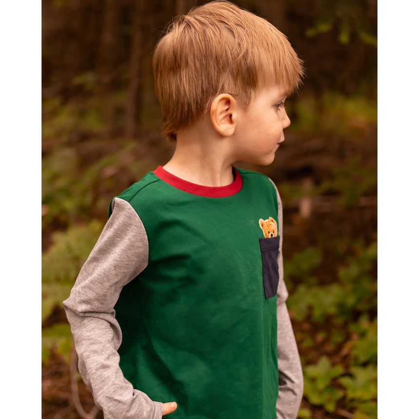 T-Shirt Manches Longues Académie Ours 2-10ans