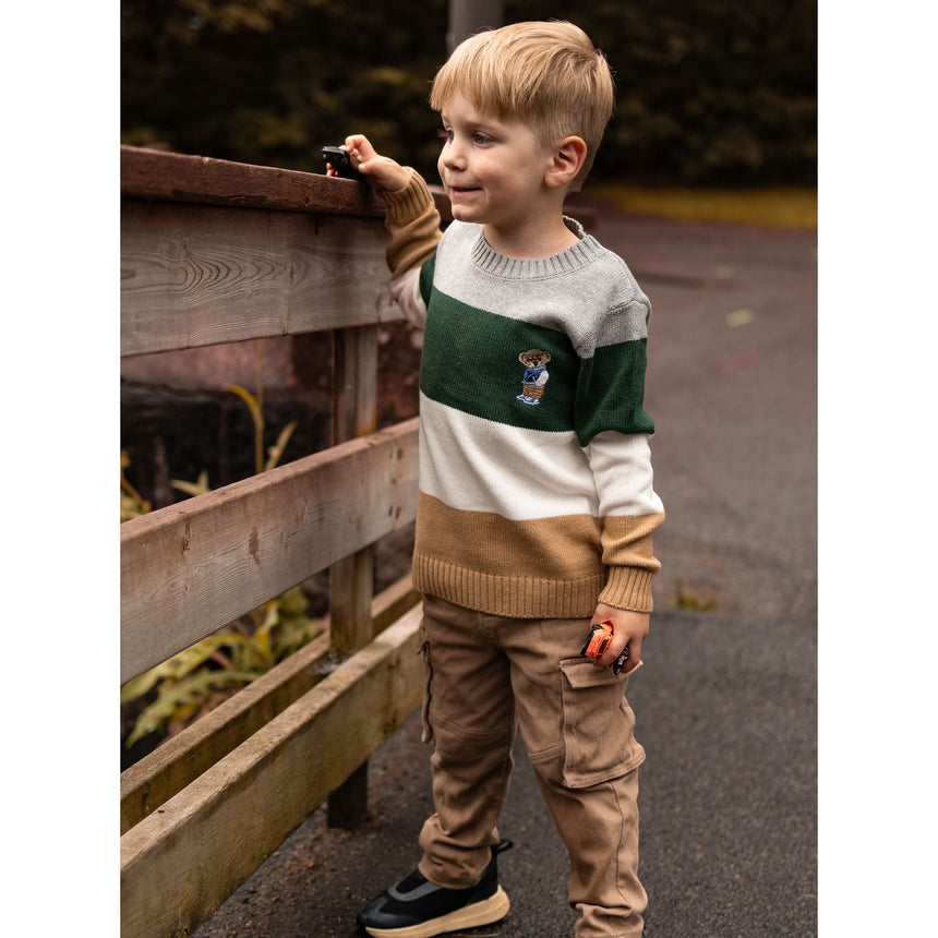 Pull Tricot Academy Rayé 2-8ans