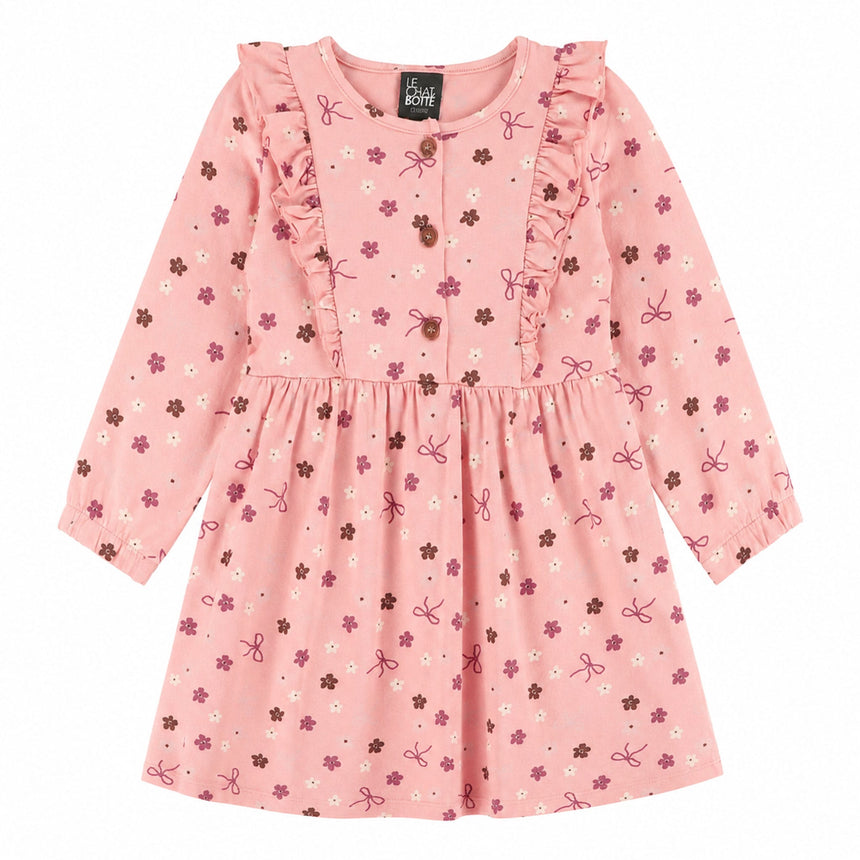 Robe Boucles Jardin D'amour 2-8ans-Chat Botte-Rose-2-CHI-2262452C-CLÉMENT