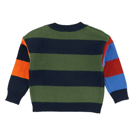 Pull Tricot Rayé Recrue 3-24mois-Chat Botte-CHI-2264428C-CLÉMENT