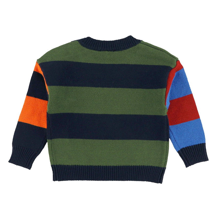 Pull Tricot Rayé Recrue 3-24mois-Chat Botte-CHI-2264428C-CLÉMENT