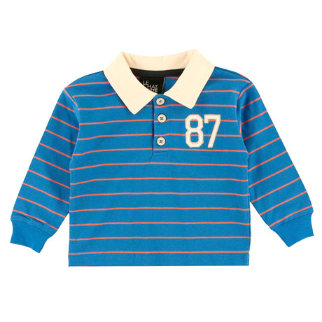Polo Rayée Recrue 3-24mois-Chat Botte-Bleu-3 m-CHI-2264431C-CLÉMENT