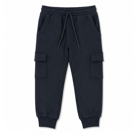 Pantalon Ouaté Recrue 2-8ans-Chat Botte-Marine-2-CHI-2265436C-CLÉMENT