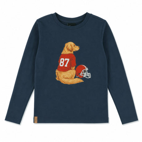 T-shirt Chien Jersey Recrue 2-8ans-Chat Botte-Marine-2-CHI-2265500C-CLÉMENT