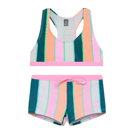 Maillot UV Rayures 4-12ans-Color Kids-Rose-4-CLO-720364-5708-CLÉMENT