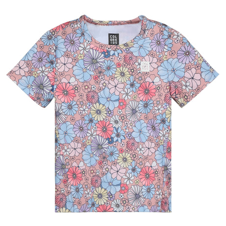 T-shirt Imprimée Fleurs 4-18ans-Color Kids-Rose-4-CLO-742640-4197-CLÉMENT