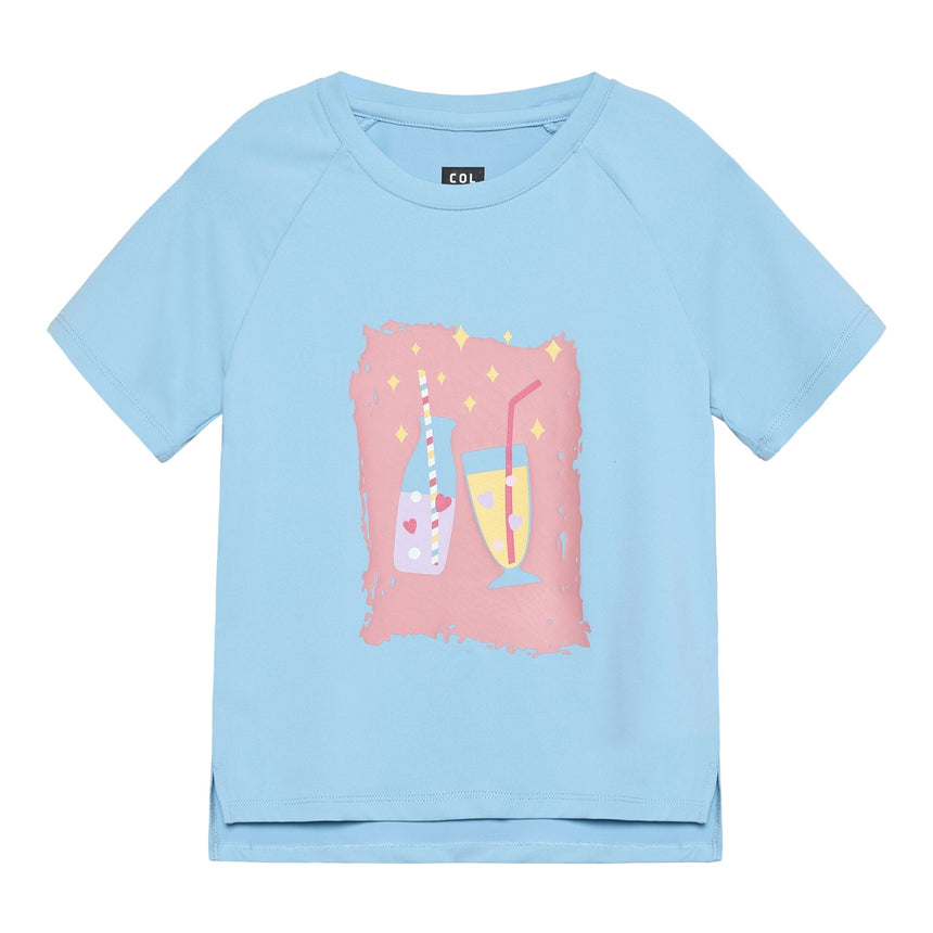 T-shirt Breuvages 4-18ans-Color Kids-Bleu-4-CLO-742660-7024-CLÉMENT