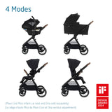 Oxford Stroller + Mico Luxe+ Car Seat - Black