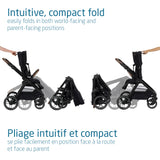 Oxford Stroller + Mico Luxe+ Car Seat - Black